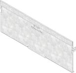 Hauraton DACHFIX STEEL 255 Stirnwand - Stahl verzinkt Typ 100 geschlossen - 255x100 mm