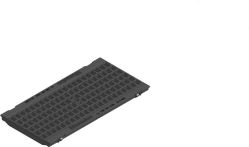 Hauraton FASERFIX KS 200 GUGI-Guss-Gitterrost 500x249x20 mm MW 15/25 mm