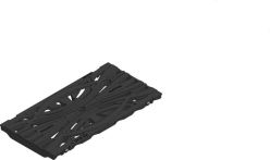 Hauraton FASERFIX KS 200 Gussrost Mettropolis 500x249x20 mm KTL-beschichtet