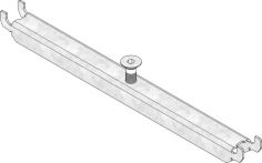 Hauraton DACHFIX STEEL 255 Knebelset inkl. Schraube für Gitterrost - Stahl verzinkt