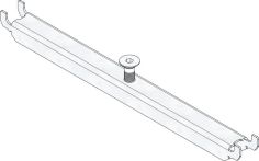 Hauraton DACHFIX STEEL 225 Knebelset - Edelstahl mit Schraube für Gitterrost