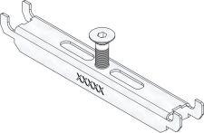 Hauraton DACHFIX STEEL 155 Knebelset inkl. Schraube für Lochrost - Edelstahl