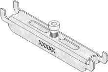 Hauraton DACHFIX STEEL 135 Knebelset inkl. Schraube für Längsstabrost - Stahl verzinkt