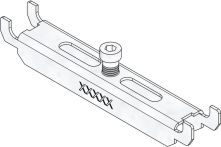 Hauraton DACHFIX STEEL 135 Knebelset inkl. Schraube für Längsstabrost - Edelstahl
