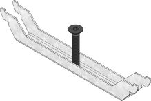 Hauraton DACHFIX STEEL 205 Knebelset inkl. Schraube für FIBRETEC - Stahl verzinkt