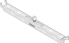 Hauraton DACHFIX STEEL 255 Knebelset inkl. Schraube für Längsstabrost - Stahl verzinkt