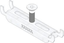 Hauraton DACHFIX STEEL 115 Knebelset inkl. Schraube für Loschrost & Stegrost - Edelstahl