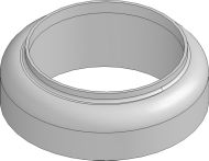 Hauraton DACHFIX STEEL Übergangsstück für Schraubstutzen zu KG-Rohr DN 110 für Schraubstutzen DN 100 - Grau