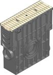 Hauraton RECYFIX PRO 100 Einlaufkasten mit FIBERTEC SW 9 mm 500x160x504 mm - Sand