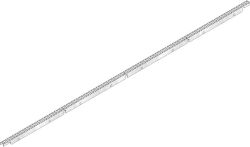 Hauraton Schlitzrinne FLAT 100 Schmutzfangeinlage Quadratlochung für Typ 150/180 - 1 m Länge - Stahl verzinkt