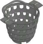 Hauraton RECYFIX STANDARD Schmutzfangeimer für Auslauf DN/OD 160 - Schwarz