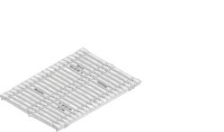 Hauraton FASERFIX KS 300 G-TEC Gussrost SW 2x141/9 mm 500x349x20 mm