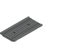 Hauraton DACHFIX STEEL 255 FIBRETEC Stegrost SW 9 mm - Schwarz