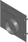 Hauraton RECYFIX PRO/NC 200 Stirnwand 260x214 mm Typ 01 mit Kunststoff-Auslauf DN 100 aus PE-PP