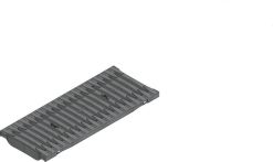 Hauraton DACHFIX STEEL 205 FIBRETEC Stegrost 0,5 m 500x199x20 mm SW 9 mm - Schwarz