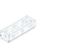Hauraton FASERFIX KS Revisionsaufsatz SW 10 mm asymmetrisch 500x163x125 mm - Edelstahl