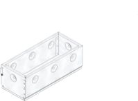 Hauraton FASERFIX KS Revisionsaufsatz SW 12 mm asymmetrisch - Edelstahl - 500x213x181 mm