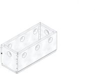 Hauraton FASERFIX KS Revisionsaufsatz SW 14 mm asymmetrisch - Edelstahl - 500x213x222 mm