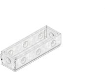 Hauraton FASERFIX KS Revisionsaufsatz SW 12 mm asymmetrisch - Stahl verzinkt - 500x163x126 mm