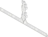 Hauraton FASERFIX KS Stirnwand SW 12 mm für Schlitzabdeckung asymmetrisch - Stahl verzinkt - Halshöhe: 105 mm