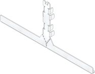 Hauraton FASERFIX KS Stirnwand SW 12 mm für Schlitzabdeckung asymmetrisch - Edelstahl - Halshöhe: 105 mm
