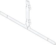 Hauraton FASERFIX KS Stirnwand SW 12 mm für Schlitzabdeckung asymmetrisch - Edelstahl - Halshöhe: 160 mm