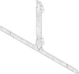 Hauraton FASERFIX KS Stirnwand SW 14 mm für Schlitzabdeckung asymmetrisch - Halshöhe 200 mm - Stahl verzinkt