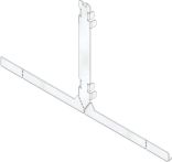 Hauraton FASERFIX KS Stirnwand SW 14 mm für Schlitzabdeckung asymmetrisch - Halshöhe 200 mm - Edelstahl -