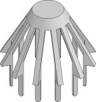Hauraton DACHFIX STEEL Laubfangkorb für Schraubstutzen für Schraubstutzen DN 75 - Grau