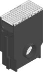 Hauraton RECYFIX PLUS 200 Einlaufkasten 500x247x735 mm mit Gitterrost MW 30/30 - Stahl verzinkt