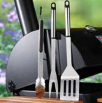 Haushalt-International Grillbesteck 3-er Set