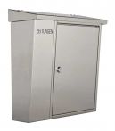 Heibi Briefkasten mit Zeitungsfach, Edelstahl (43661)