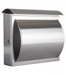 Heibi Briefkasten Quelo mit Zeitungsfach, Edelstahl (64234-072)