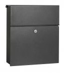 Heibi Briefkasten mit Zeitungsfach Calmalux, grafit (64488-039)