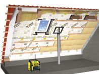 ISOVER Dachausbau - Komplettset Lanaé deLuxe Klemmfilz incl. Luftdichtsystem & Radio