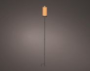 Kaemingk Solar Kerze plastik Dauerbetrieb - Ø: 7 cm