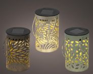 Kaemingk Solar Laterne metall Dauerbetrieb 3ass Sortiert - Ø: 8 cm x H: 13 cm