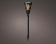 Kaemingk Solar Fackel plastik Flacker-Effekt Schwarz/Flame