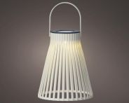 Kaemingk Solar Laterne plastik Dauerbetrieb Off-Weiss - Ø: 14,5 cm x H: 18,5 cm