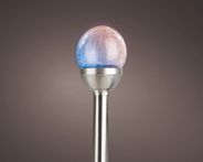 Kaemingk Solar Stabbeleuchtung glas Farbwechsel Transparent/Colour Changing - Ø: 8 cm x H: 30 cm