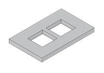 Wienerberger Kamtec Krag und Abdeckplatte  KP/AP-U 14120 B für Untermauerung zweizügig, HAN.: 34865658