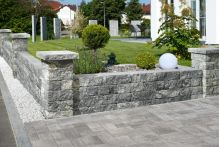 KANN Vermont Bruchsteinmauer Nero Bianco