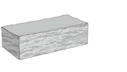 KANN Vermont Kompakt Mauerstein Endelement 30x15x12 cm grau