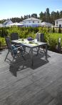 KANN Yamino Terrassenplatte 90x30x2 cm dunkelgrau-meliert