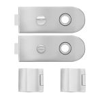 Karcher Design Glastürschloss EGS 370 mt BAD / WC 71 3-tlg. ohne Griff mit Bändern und Rahmenteilen | Unverschließbar