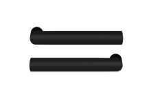 Karcher Design Griffpaar Rhodos ER28 ODS | ohne Griffrosette inkl. Stift | Kosmos schwarz