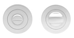 Karcher Design Badverriegelung EZ1332 BAD / WC Ring kantig mit Rosette 3-tlg. | Chrom matt