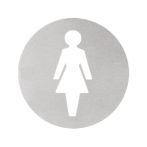 Karcher Design Hinweiszeichen EZ200 D | DAMEN | Edelstahl matt