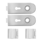 Karcher Design Glastürschloss EGS 370 PZ 71 ohne Drückerpaar ODS PZ - Schloss mit Bändern und Rahmenteilen | Edelstahl matt