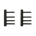 Karcher Design Türbänder 3-tlg. für Holztüren | Stahl verzinkt, schwarz beschichtet